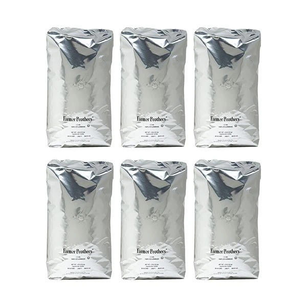 Farmer Brothers 100% Colombian Whole Bean Coffee, 6x5lb Bags, 30lbs Total (Replaces 3387) 1 Farmer Brothers 100% Colombian Whole Bean Coffee, 6x5lb Bags, 30lbs Total (Replaces 3387)
