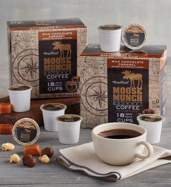 Harry & David Milk Chocolate Caramel Moose Munch Single-Serve Coffee 4/18 Count 2 Harry & David Milk Chocolate Caramel Moose Munch Single-Serve Coffee 4/18 Count - Image 2