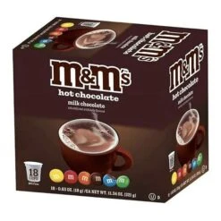 M&M's Milk Chocolate Hot Chocolate, 72 Single Serve Cups 6 M&M's Milk Chocolate Hot Chocolate, 72 Single Serve Cups -Koffee Express Sales 18ct mm hot chocolate 1