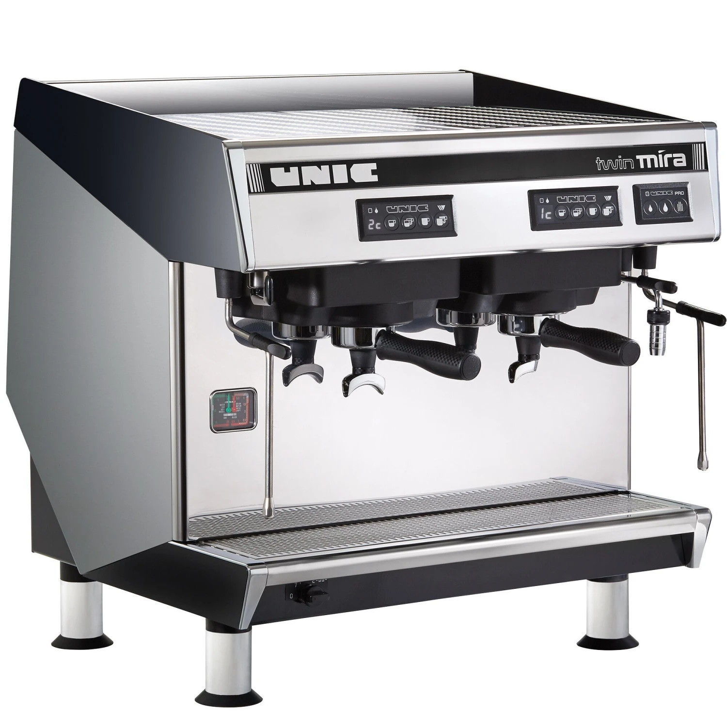 Unic Mira Twin Two Group High Profile Semi-Automatic Espresso Machine - 208V, 4700W 1 Unic Mira Twin Two Group High Profile Semi-Automatic Espresso Machine - 208V, 4700W