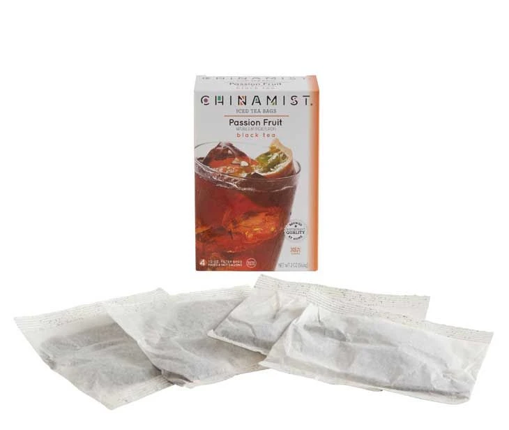 China Mist Naturally Flavored Passion Fruit Iced Tea Bags, 4-Count Box, Each Bag Yields 1/2 Gallon 2 China Mist Naturally Flavored Passion Fruit Iced Tea Bags, 4-Count Box, Each Bag Yields 1/2 Gallon - Image 2
