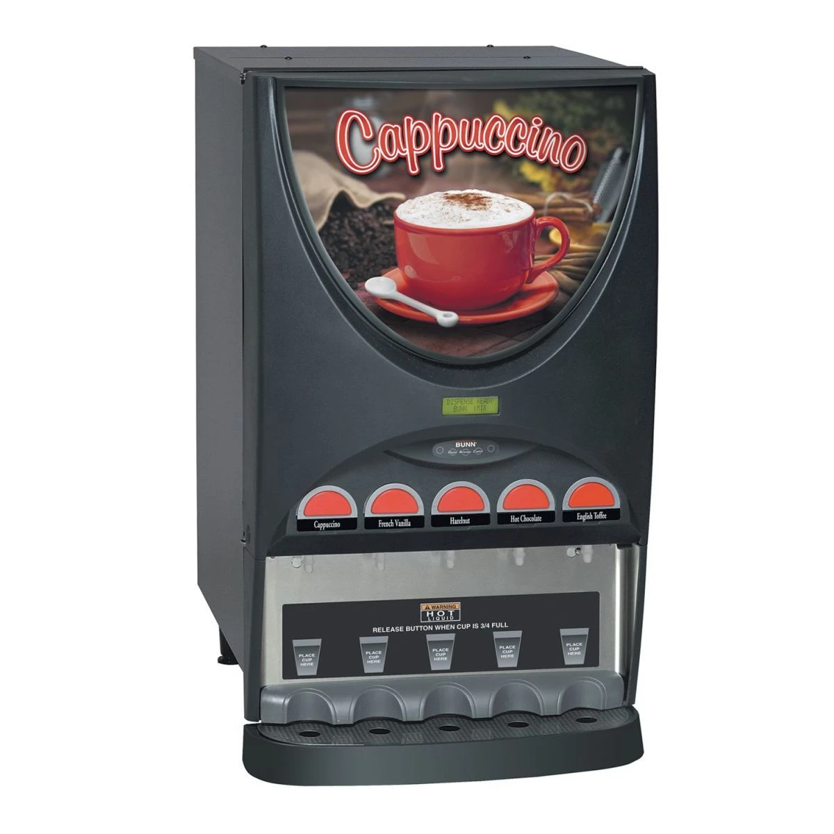 BUNN® Bunn 37000.0000 IMIX-5 Cappuccino / Espresso Machine Hot Beverage Dispenser With 5 Hoppers 1 BUNN® Bunn 37000.0000 IMIX-5 Cappuccino / Espresso Machine Hot Beverage Dispenser With 5 Hoppers
