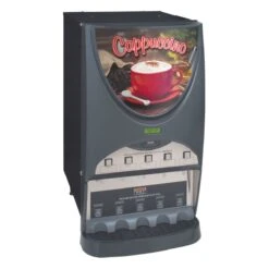 BUNN® Bunn 38100.0003 IMIX-5S+ BLK Powdered Cappuccino Dispenser With 5 Hoppers