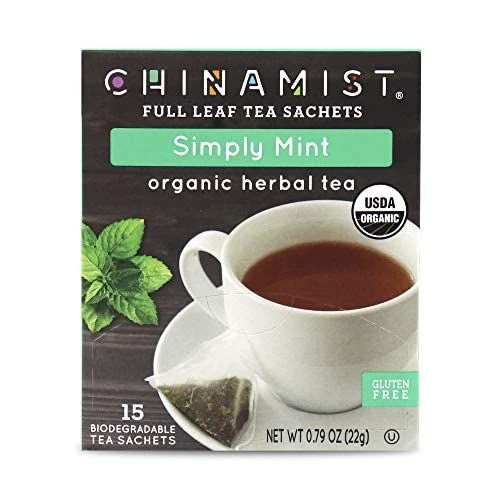 China Mist - Simply Mint Herbal Full Leaf Tea Sachet, 15 Count Box 3 China Mist - Simply Mint Herbal Full Leaf Tea Sachet, 15 Count Box - Image 3