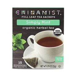 China Mist - Simply Mint Herbal Full Leaf Tea Sachet, 15 Count Box - Biodegradable And Individually Wrapped (6 Pack) 8 China Mist - Simply Mint Herbal Full Leaf Tea Sachet, 15 Count Box - Biodegradable And Individually Wrapped (6 Pack) -Koffee Express Sales 418qejcaccl 1