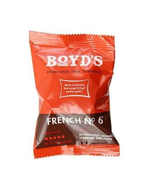 Boyd's Single Serve Coffee, 80 Compostable Single Pods (French No. 6) 2 Boyd's Single Serve Coffee, 80 Compostable Single Pods (French No. 6) - Image 2