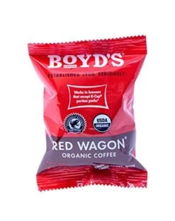 Boyd's Single Serve Coffee, 80 Compostable Single Pods (Red Wagon)