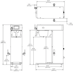 BUNN® Bunn 54000.0100 ITCB DV HV Infusion Series Tea & Coffee Brewer Dual-Volt High Volume, Platinum Edition -Koffee Express Sales 54000.0100 itcb dv hv pe 31