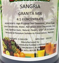 Tropical Sensations - Red Sangria Frozen Granita Mix, 6 Bottles 64 Oz Each 6 Tropical Sensations - Red Sangria Frozen Granita Mix, 6 Bottles 64 Oz Each -Koffee Express Sales 71fcupgm9dl. sx679