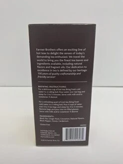 Farmer Brothers Premium: Chai Spice Hot Tea, 6/25 Ct Tea Boxes 6 Farmer Brothers Premium: Chai Spice Hot Tea, 6/25 Ct Tea Boxes -Koffee Express Sales 81cikjmfhsl. sy679 1