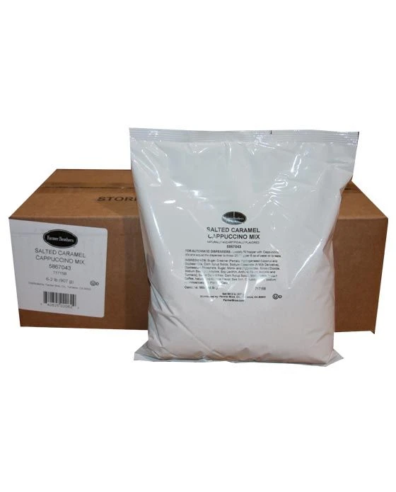 Superior Farmer Brothers Cappuccino Mix Salted Caramel 6 Bags (2 Lbs Ea) 1 Superior Farmer Brothers Cappuccino Mix Salted Caramel 6 Bags (2 Lbs Ea)