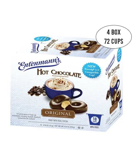 Entenmann's Single Serve Coffee Hot Chocolate, 4/18 Count 1 Entenmann's Single Serve Coffee Hot Chocolate, 4/18 Count