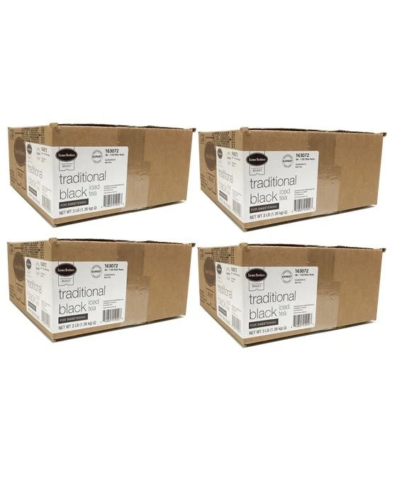 Farmer Brothers Black Iced Tea For Sweetening, 4 Boxes - 48/1 Oz 1 Farmer Brothers Black Iced Tea For Sweetening, 4 Boxes - 48/1 Oz