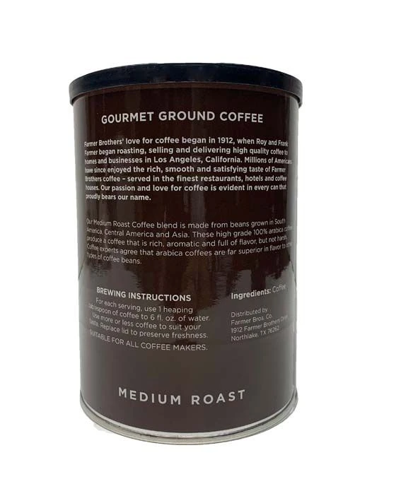 Farmer Brothers Medium Roast Ground Coffee(2 Cans/13 Oz) 4 Farmer Brothers Medium Roast Ground Coffee(2 Cans/13 Oz) - Image 4