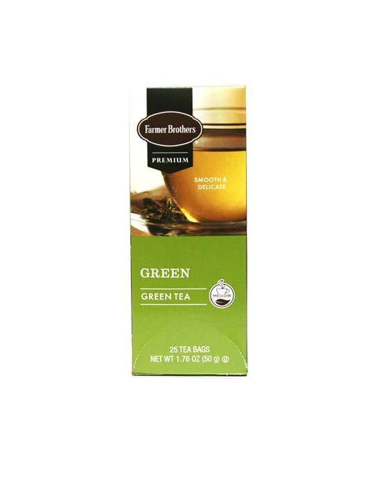 Farmer Brothers Premium: Green Tea, 1/25 Ct Tea Box 1 Farmer Brothers Premium: Green Tea, 1/25 Ct Tea Box