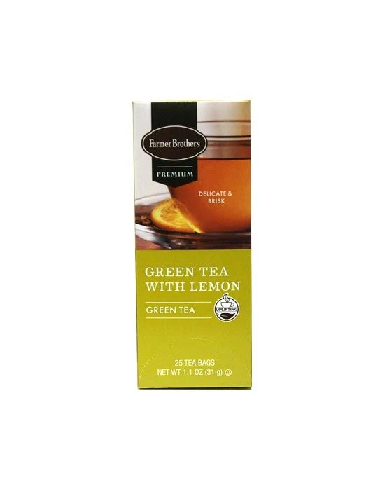Farmer Brothers Premium: Green Tea With Lemon, 1/25 Ct Tea Box 1 Farmer Brothers Premium: Green Tea With Lemon, 1/25 Ct Tea Box
