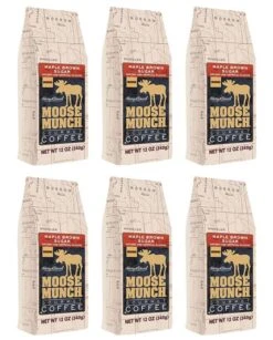 Moose Munch By Harry & David, Maple Brown Sugar Ground Coffee, 6/12 Oz Bags