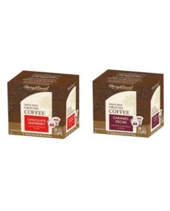 Harry & David Coffee Combo Chocolate Raspberry, Caramel Pecan 2/18 Ct Boxes