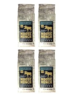 Harry & David Maple Vanilla Moose Munch Gourmet Coffee 4 Bags