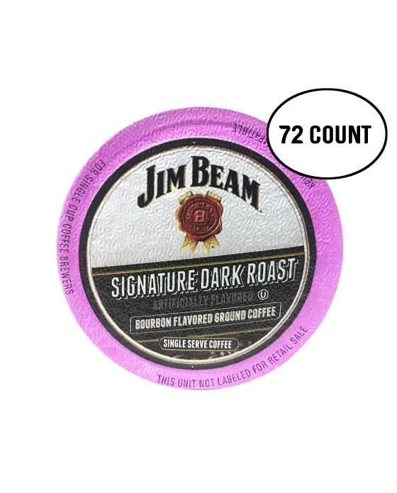 Jim Beam Dark Roast K-cup Single Serve Coffee, 72 Count 1 Jim Beam Dark Roast K-cup Single Serve Coffee, 72 Count