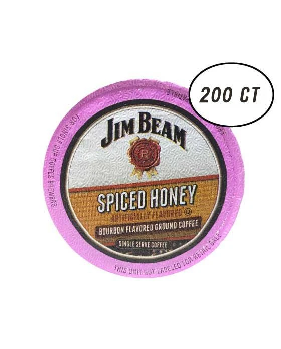 Jim Beam Spiced Honey Single Serve Coffee, 200 Count Keurig 2.0 Compatible 1 Jim Beam Spiced Honey Single Serve Coffee, 200 Count Keurig 2.0 Compatible