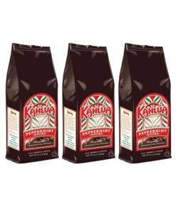 Kahlua Peppermint Mocha Gourmet Ground Coffee (3 Bags/12 Oz)