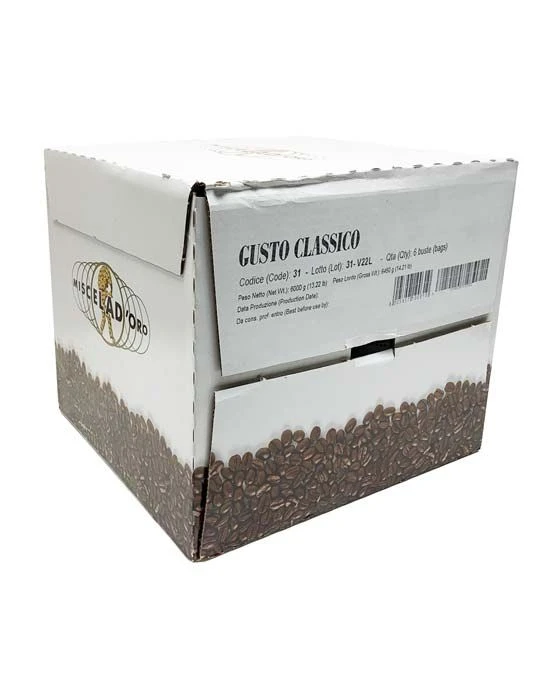 Miscela D'Oro Gusto Classico Espresso Beans, 6/2.2 Lb Bags 1 Miscela D'Oro Gusto Classico Espresso Beans, 6/2.2 Lb Bags