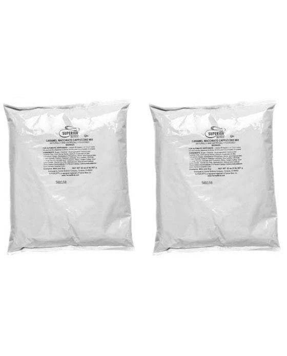 Superior Cappuccino Mix Caramel Macchiato 2 Bags (2 Lbs Ea) 1 Superior Cappuccino Mix Caramel Macchiato 2 Bags (2 Lbs Ea)