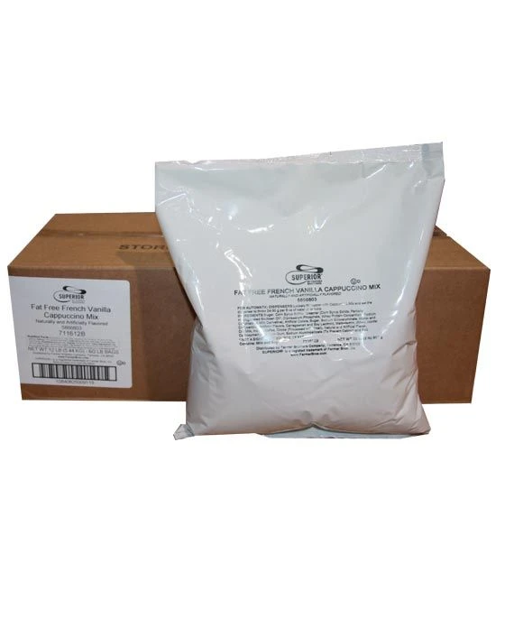 Superior Cappuccino Mix Fat Free French Vanilla 6 Bags (2 Lbs Ea) 1 Superior Cappuccino Mix Fat Free French Vanilla 6 Bags (2 Lbs Ea)