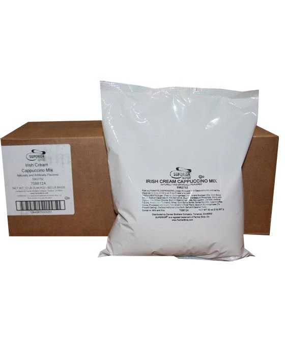 Superior Cappuccino Mix Irish Cream 6 Bags (2 Lbs Ea) 1 Superior Cappuccino Mix Irish Cream 6 Bags (2 Lbs Ea)