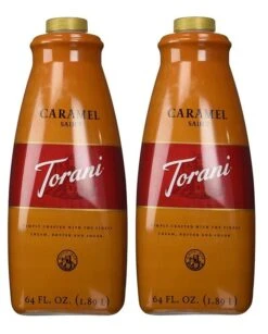 Torani Caramel Sauce, 2 Bottles/64 Oz Ea. Free Pump Included