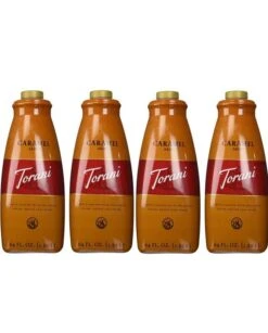 Torani Caramel Sauce, 4 Bottles/64 Oz Ea. Free Pump Included