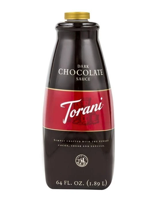 Torani Dark Chocolate Sauce, 1 Bottle/64 Oz Free Pump Included 1 Torani Dark Chocolate Sauce, 1 Bottle/64 Oz Free Pump Included