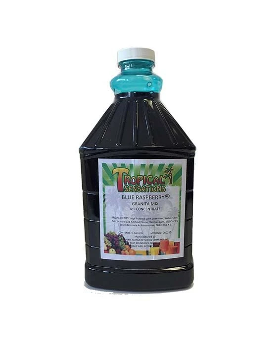Tropical Sensations - Blue Raspbery Granita Mix, 6 Bottles 64 Oz Each 3 Tropical Sensations - Blue Raspbery Granita Mix, 6 Bottles 64 Oz Each - Image 3