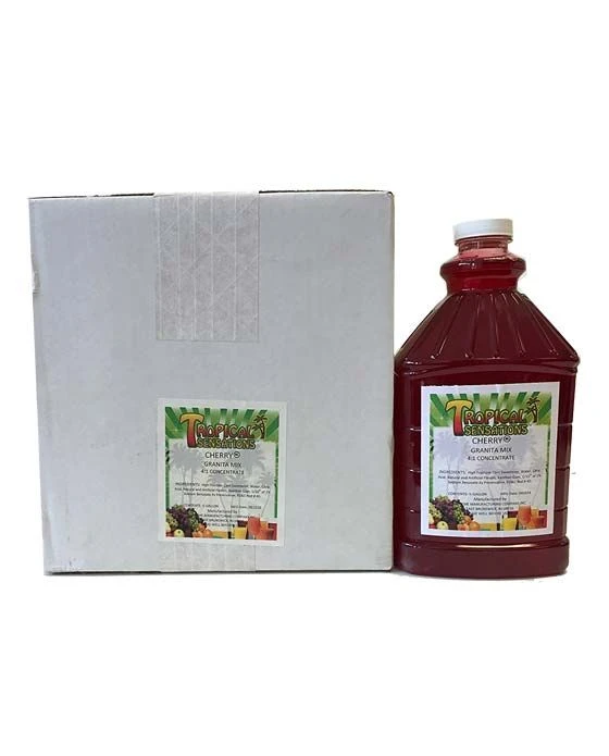 Tropical Sensations - Cherry Granita Mix, 6 Bottles 64 Oz Each 2 Tropical Sensations - Cherry Granita Mix, 6 Bottles 64 Oz Each - Image 2