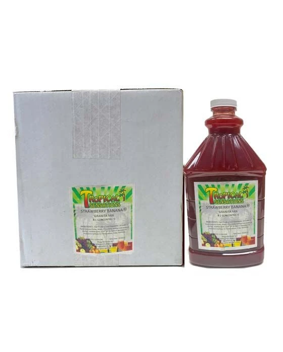 Tropical Sensations - Strawberry Banana Granita Mix, 6 Bottles 64 Oz Ea 2 Tropical Sensations - Strawberry Banana Granita Mix, 6 Bottles 64 Oz Ea - Image 2