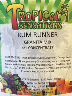 Frozen Drink Tropical Sensations Rum Runner Grantia Mix 1 Bottle 6 Frozen Drink Tropical Sensations Rum Runner Grantia Mix 1 Bottle -Koffee Express Sales a1rn69w4uhl. sy679