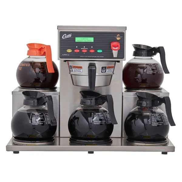 Curtis ALP5GT12A000 G3 Alpha® Decanter 5 Station With 5 Lower, Right/Left Warmers 1 Curtis ALP5GT12A000 G3 Alpha® Decanter 5 Station With 5 Lower, Right/Left Warmers
