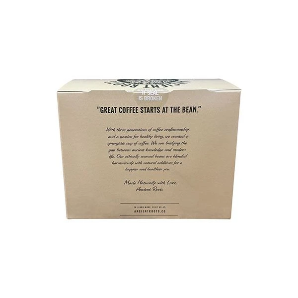 Ancient Roots Single Serve Mushroom Coffee, Made With Chaga And Lion's Mane, 100% Arabica, Medium Roast, (Donut Shop) (12 Count) 3 Ancient Roots Single Serve Mushroom Coffee, Made With Chaga And Lion's Mane, 100% Arabica, Medium Roast, (Donut Shop) (12 Count) - Image 3