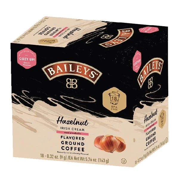 Baileys Bailey's, Hazelnut Irish Cream Flavored Coffee, 4/18 Single Serve Cups 2 Baileys Bailey's, Hazelnut Irish Cream Flavored Coffee, 4/18 Single Serve Cups - Image 2