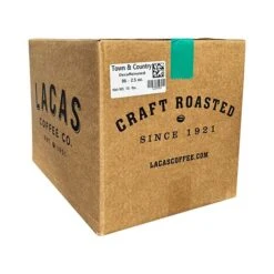Lacas Coffee Co. Town And Country (Breakfast Blend) Decaf Ground Coffee, 96/2.5oz Brew Packs