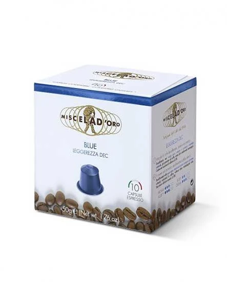Miscela D'Oro Nespresso Compatible Capsules, Blue (Decaf), 10/10 Ct 1 Miscela D'Oro Nespresso Compatible Capsules, Blue (Decaf), 10/10 Ct
