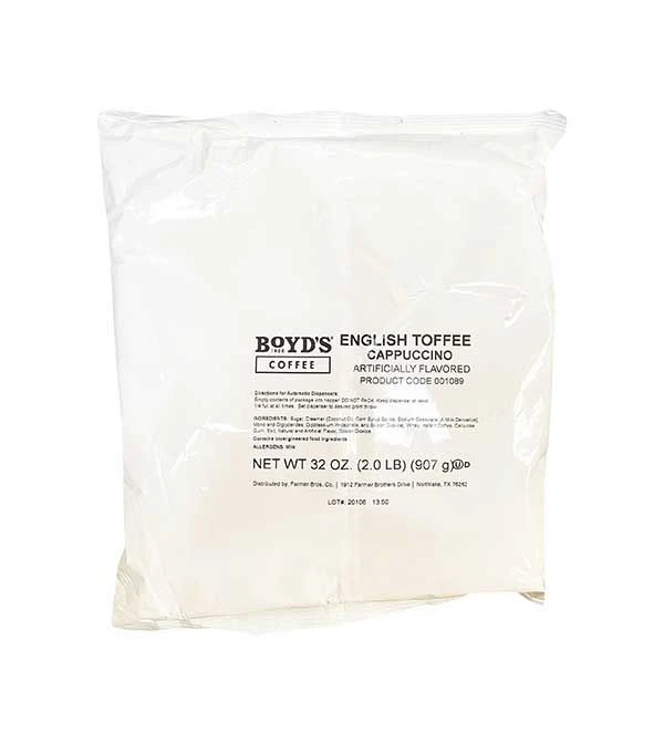 Superior Boyds Cappuccino English Toffee 2 Bags (2 Lbs) 2 Superior Boyds Cappuccino English Toffee 2 Bags (2 Lbs) - Image 2