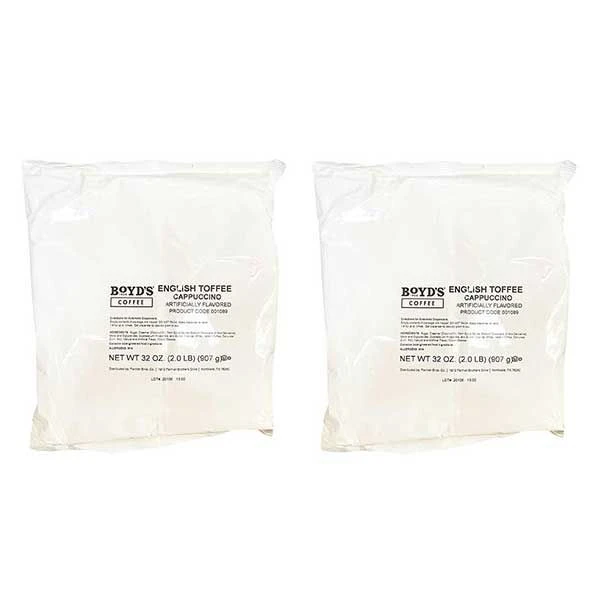 Superior Boyds Cappuccino English Toffee 2 Bags (2 Lbs) 1 Superior Boyds Cappuccino English Toffee 2 Bags (2 Lbs)