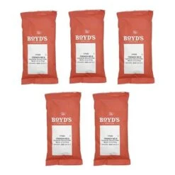 Boyd's French No. 6 Ground Coffee, Dark Roast, 5 Pack – 2.5 Oz Portions