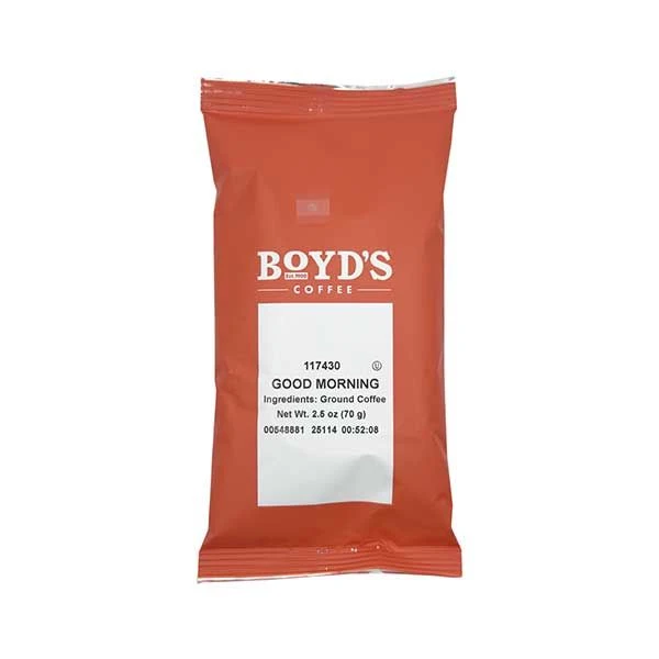 Boyd's Good Morning Coffee - Ground Medium Roast - 2.5 Ounce (Pack Of 50) 2 Boyd's Good Morning Coffee - Ground Medium Roast - 2.5 Ounce (Pack Of 50) - Image 2