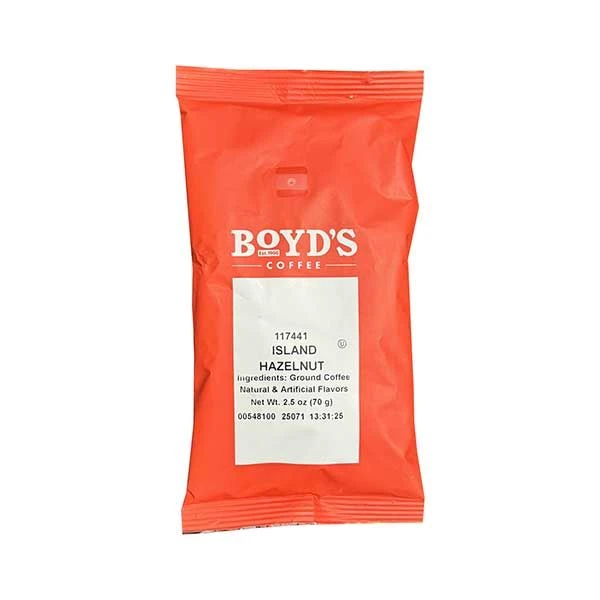 Boyd's Island Hazelnut Ground Coffee (46/2.5 Oz) 2 Boyd's Island Hazelnut Ground Coffee (46/2.5 Oz) - Image 2