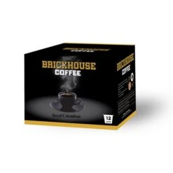 Brickhouse Single Serve Coffee, Decaf Colombian Blend, 12 Count