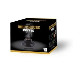 Brickhouse Single Serve Coffee, French Vanilla, 12 Count