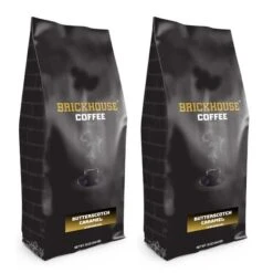 Brickhouse Ground Coffee, Butterscotch Caramel, 2/12 Oz Bags